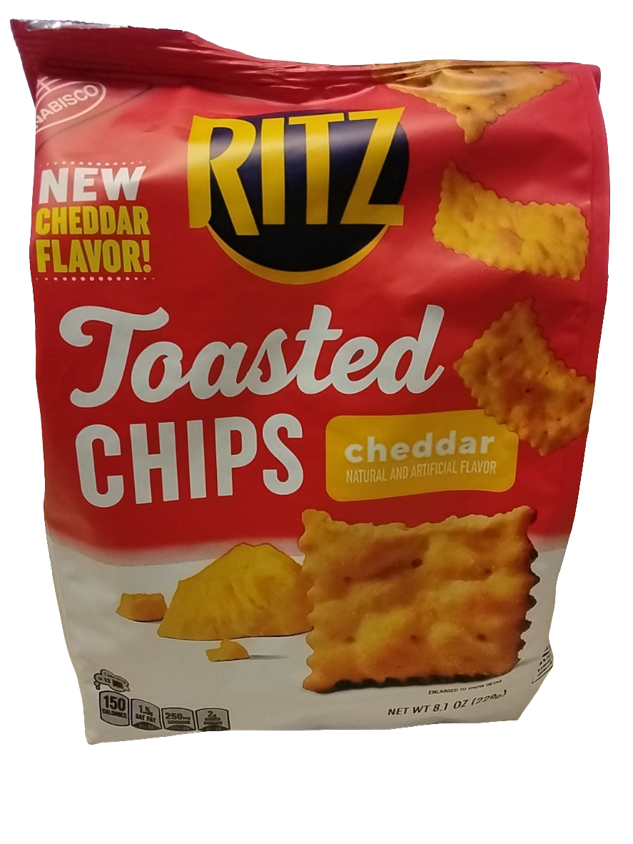RITZ Toasted Chips Cheddar Crackers nabisco