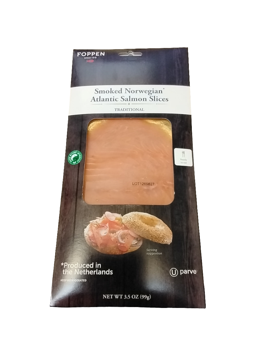 Smoked salmon slice