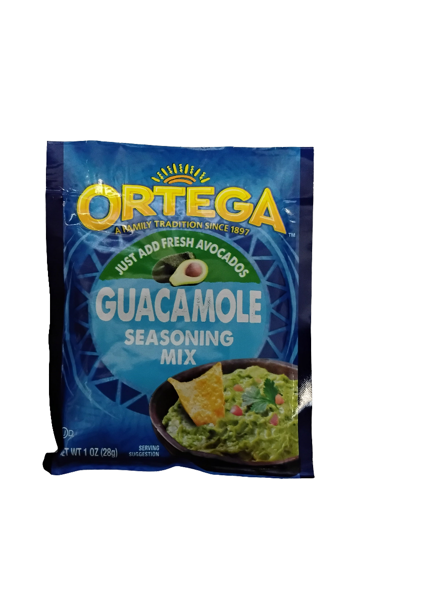 Ortega guacamole seasoning mix