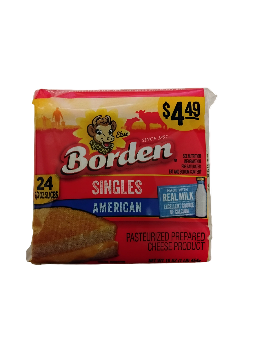 Borden American Cheese Singles 24