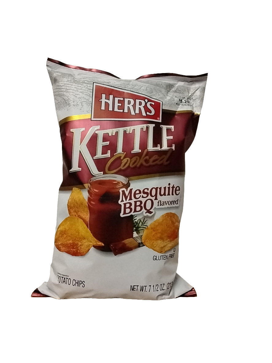 Herr's Kettle Potato Chips Mesquite BBQ