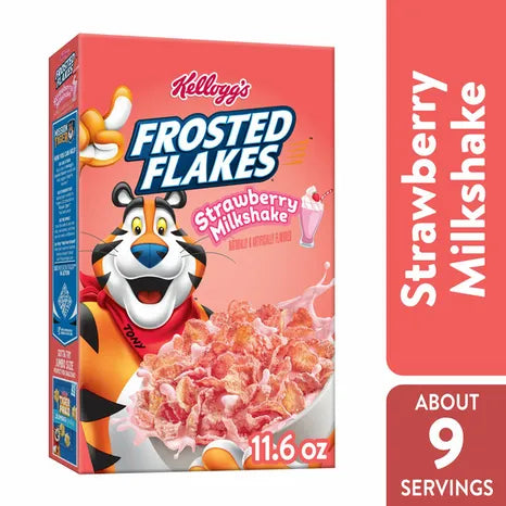 kellog's frosted flakes strawberry milkshake