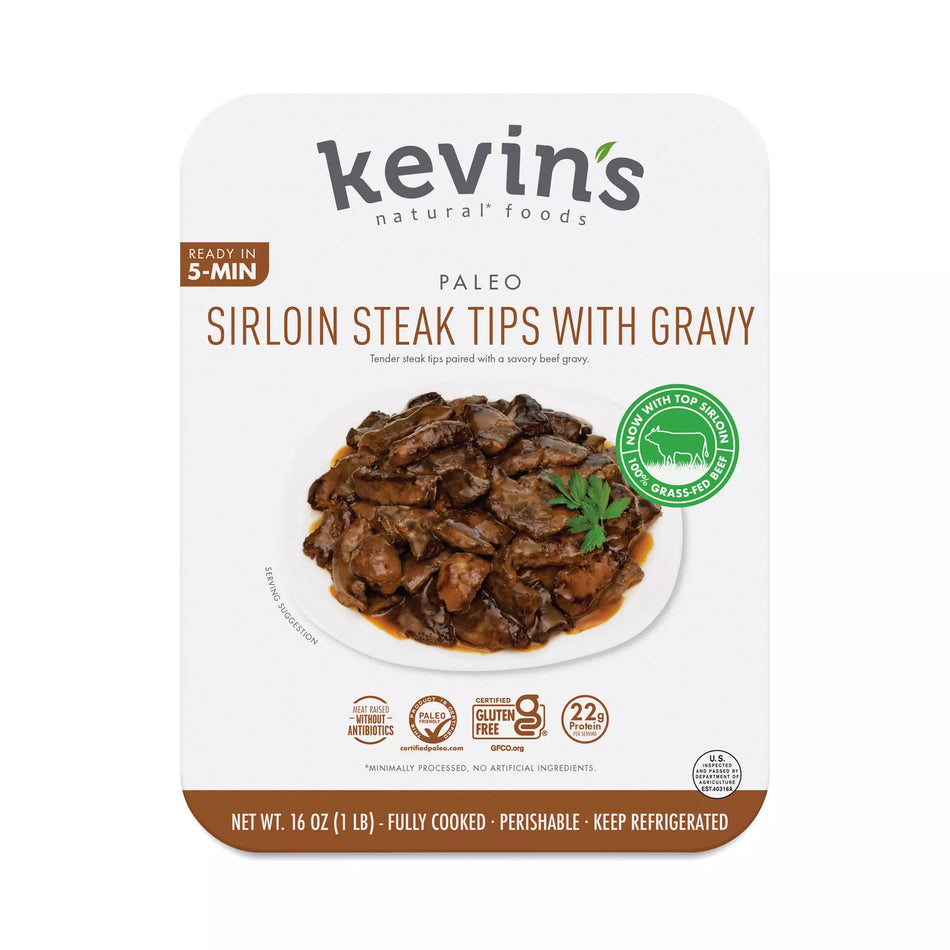 kevin's sirloin steak tips with gravy