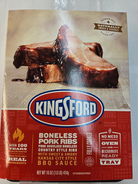 Kingsford bonlessPork Ribs
