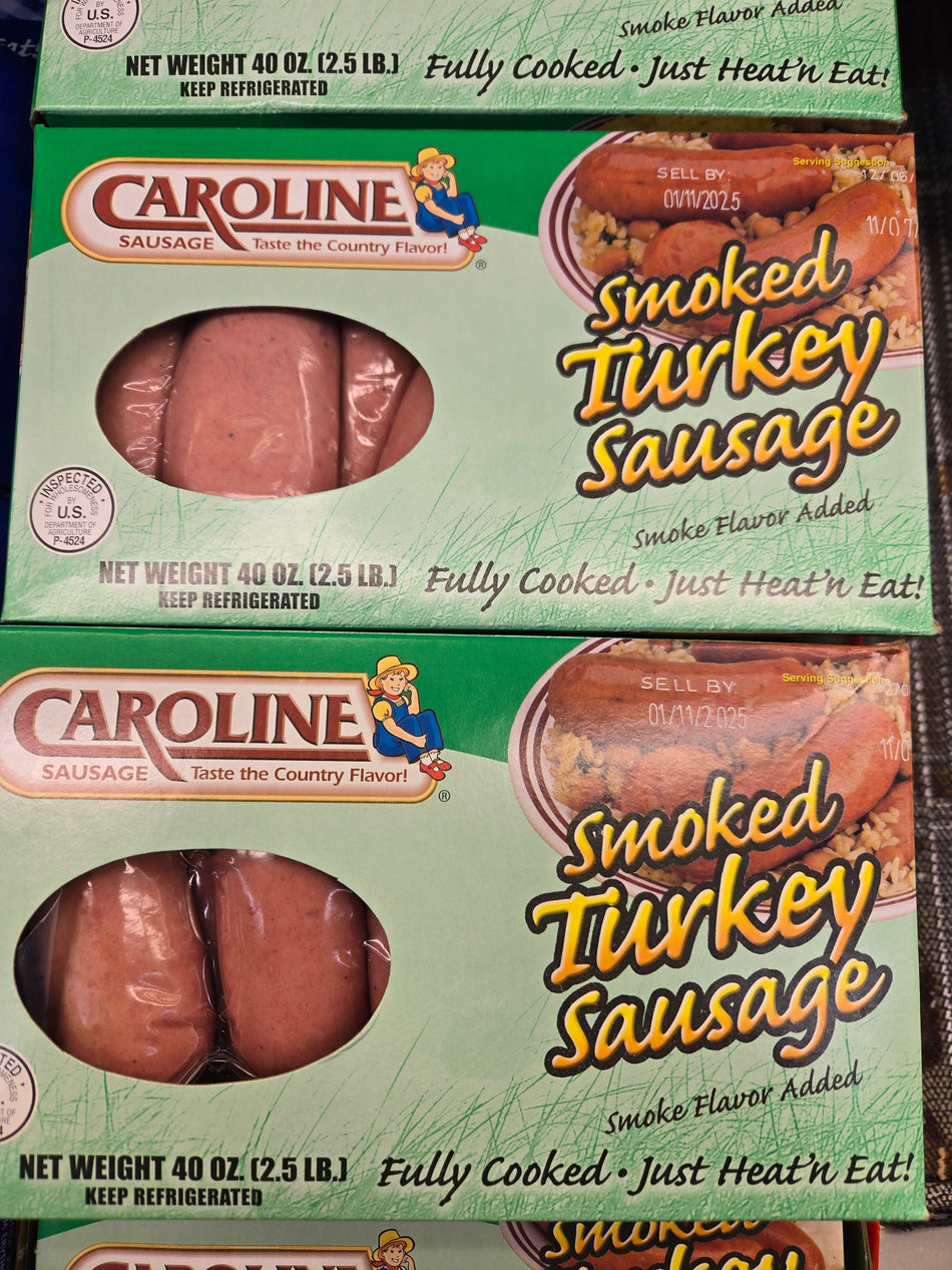 Caroline Smoked Turkey Sausage.