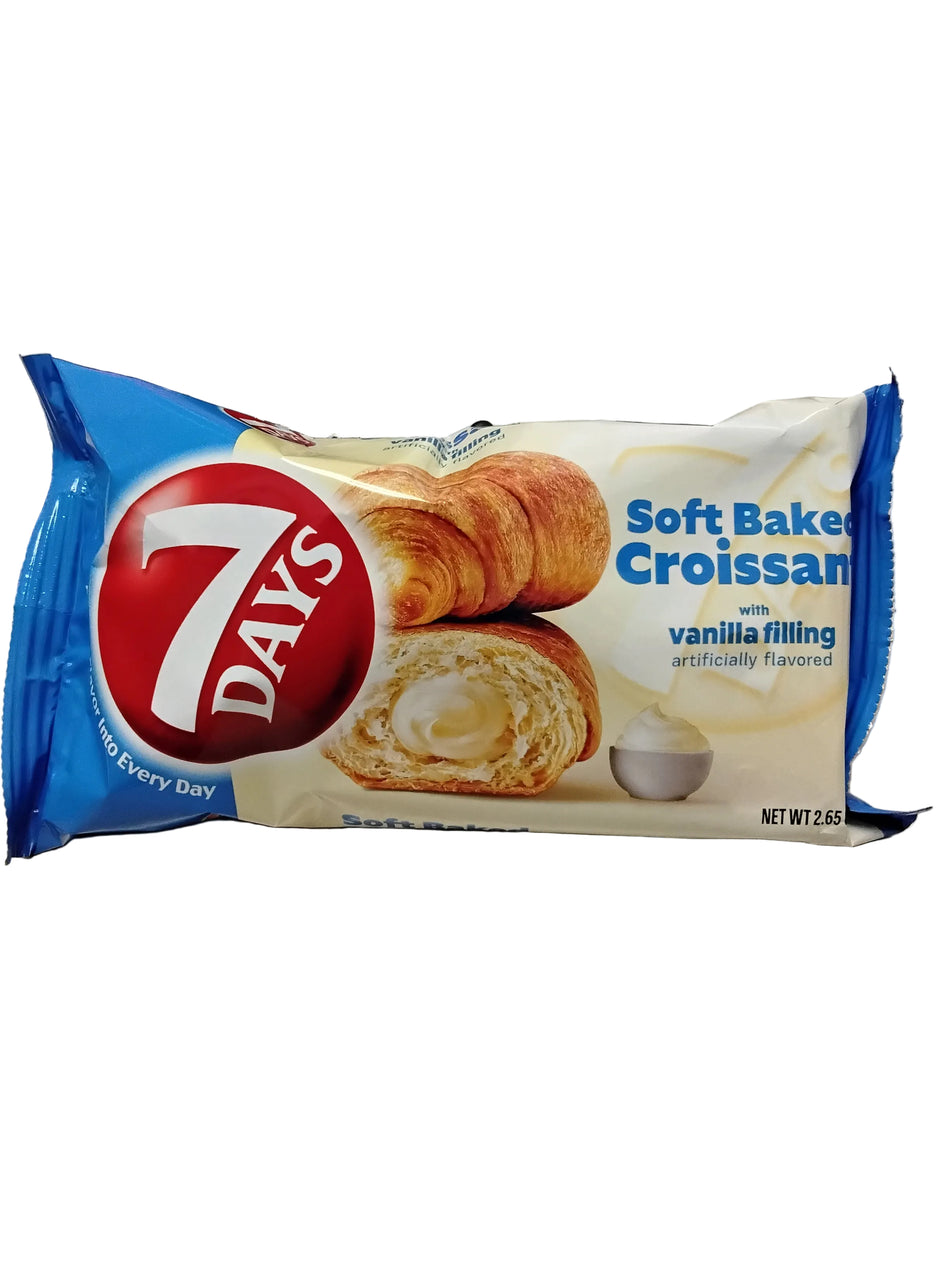 7 days  Soft Baked Croissant  with Vanilla Filling