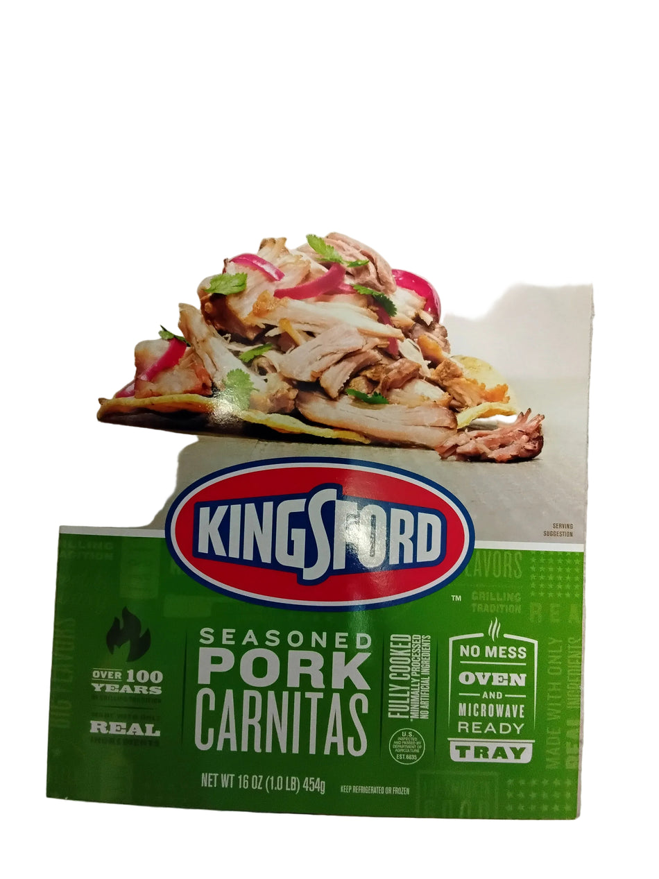 KINGSFORD   SEASONED PORK CARNITAS