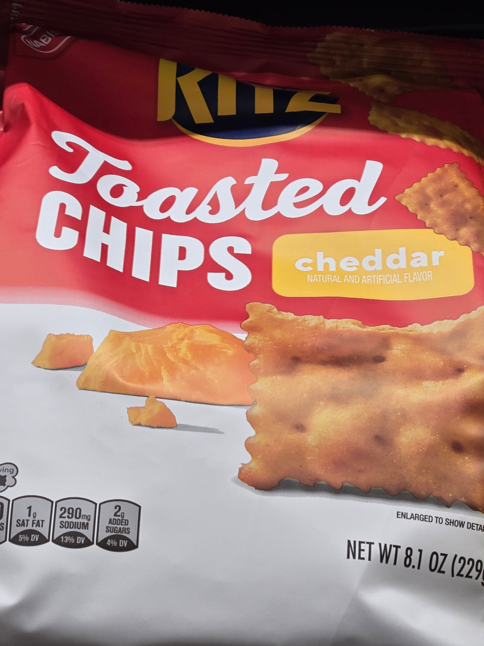 RITZ Toasted Chips Cheddar Crackers