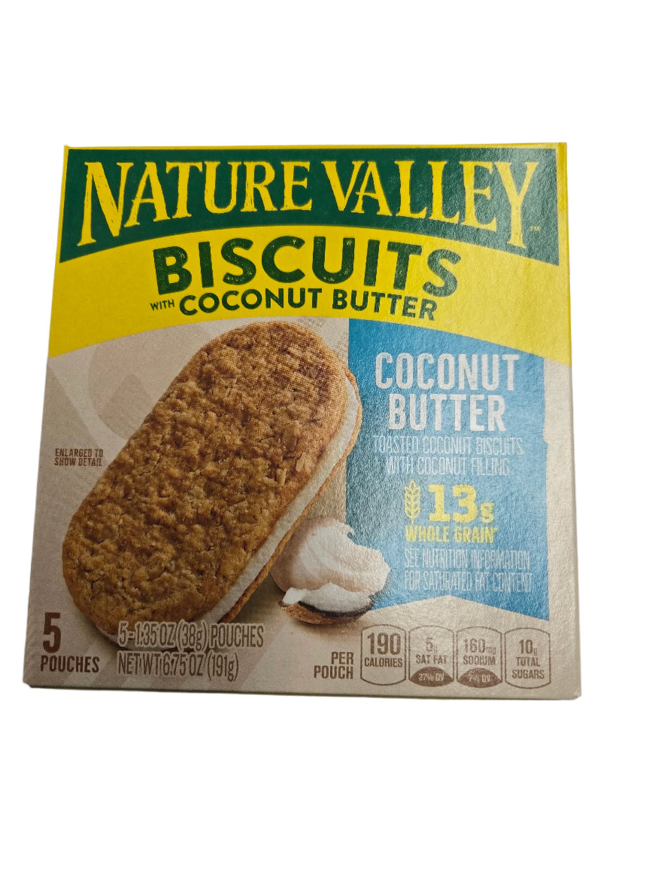 Nature Valley Whole Grain Coconut Butter Biscuit Sandwiches Breakfast Cookies