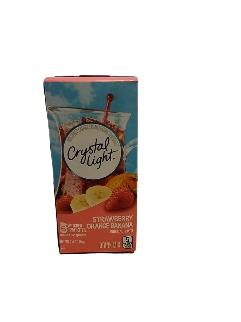 Crystal light Strawberry Orange  Banana