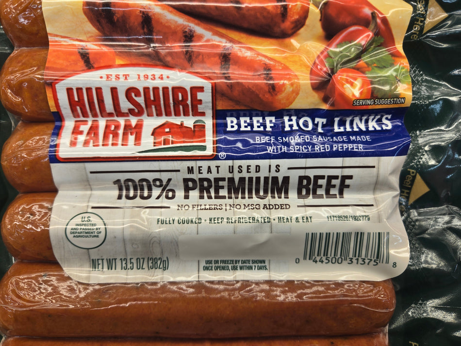 Hillshire Farm Hot Beef Links