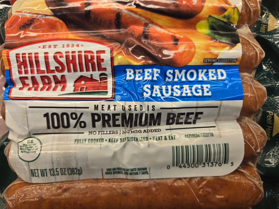 Hillshire Farm Beef Smoked Sausage