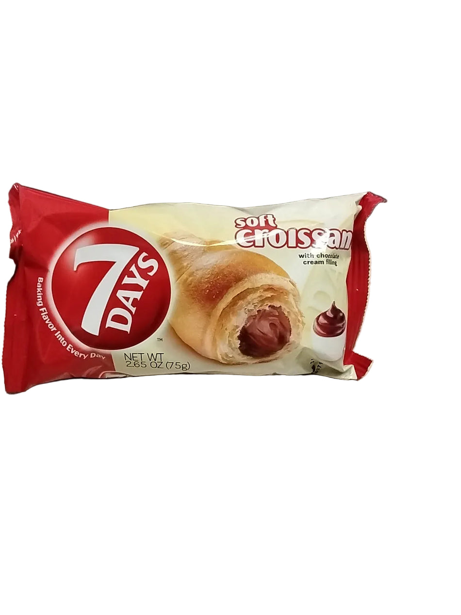 7 days soft croissant chocolate cream
