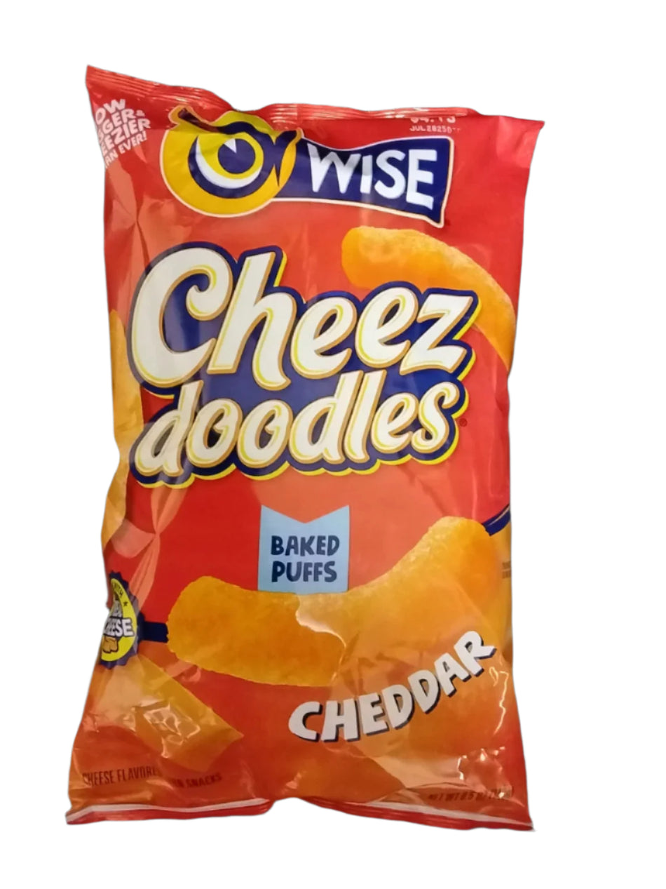 Wise Cheez doodles baked puffs cheddar BIG BAG