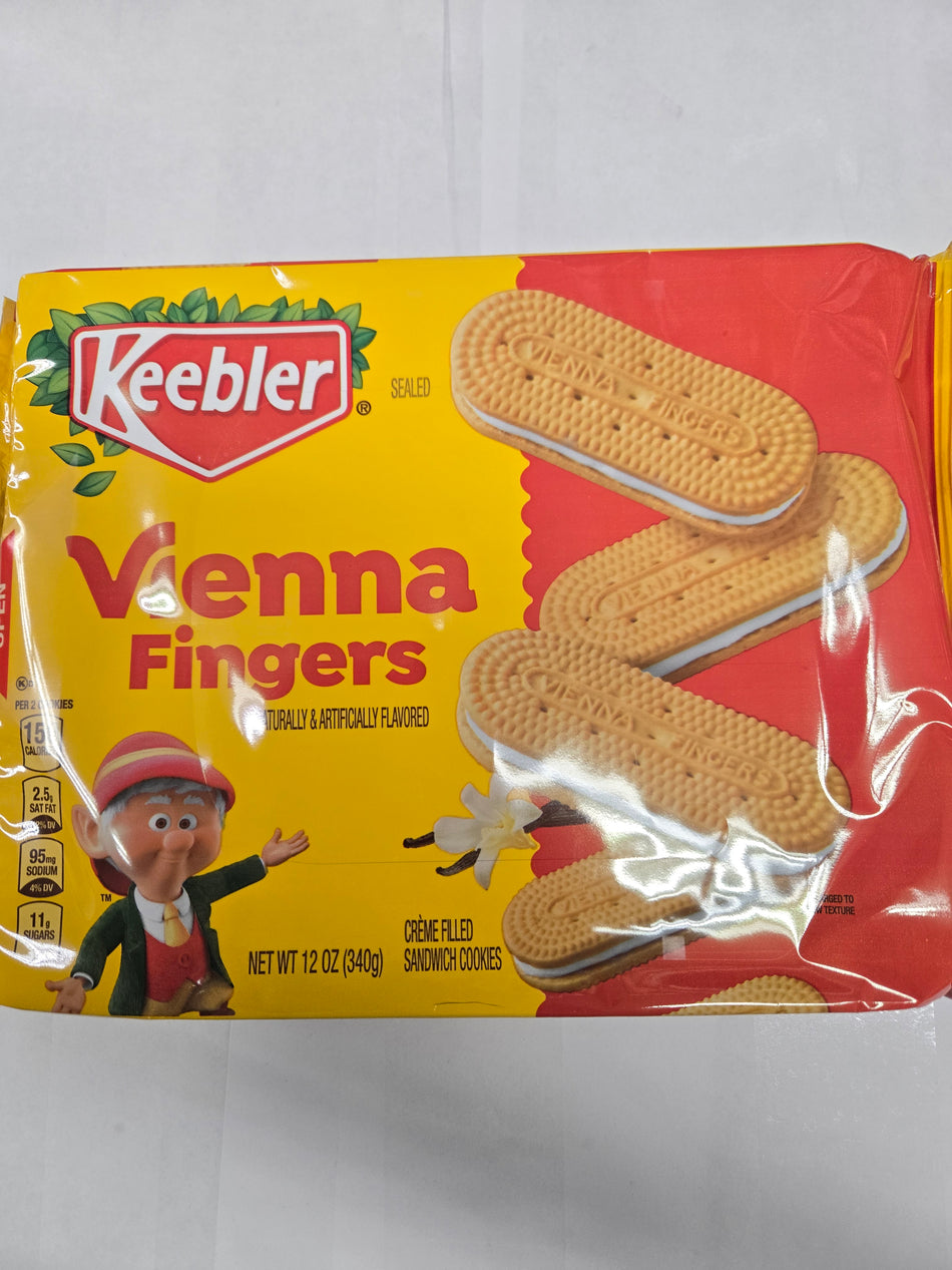 Keebler Vienna Fingers Vanilla Fudge Creme Cookies