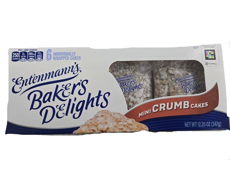 Entenmann's Minis Crumb Snack Cakes