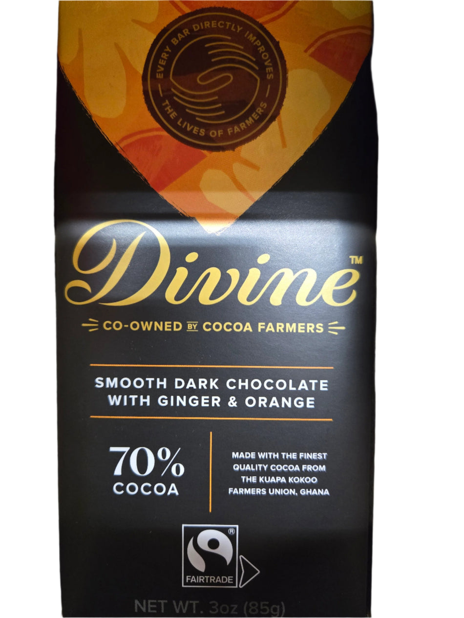 Divine Chocolate Bar, 70% Dark Chocolate