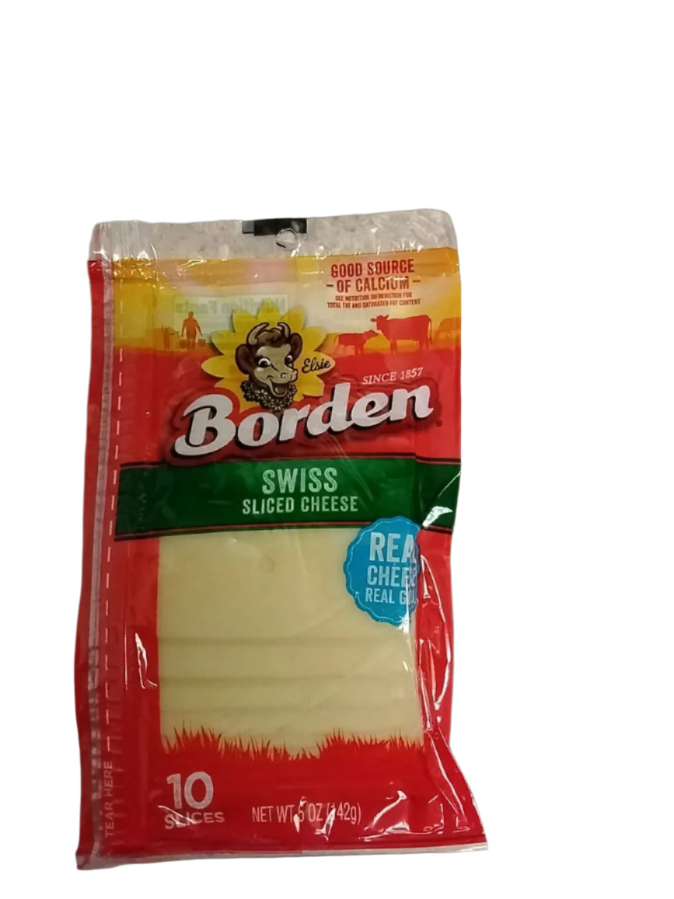 Borden Swiss sliced cheese