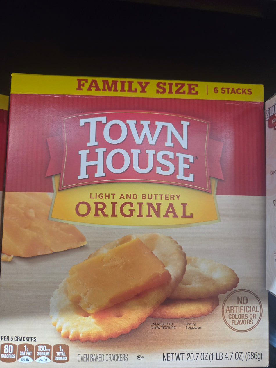 Town House Original Oven Baked Crackers family size