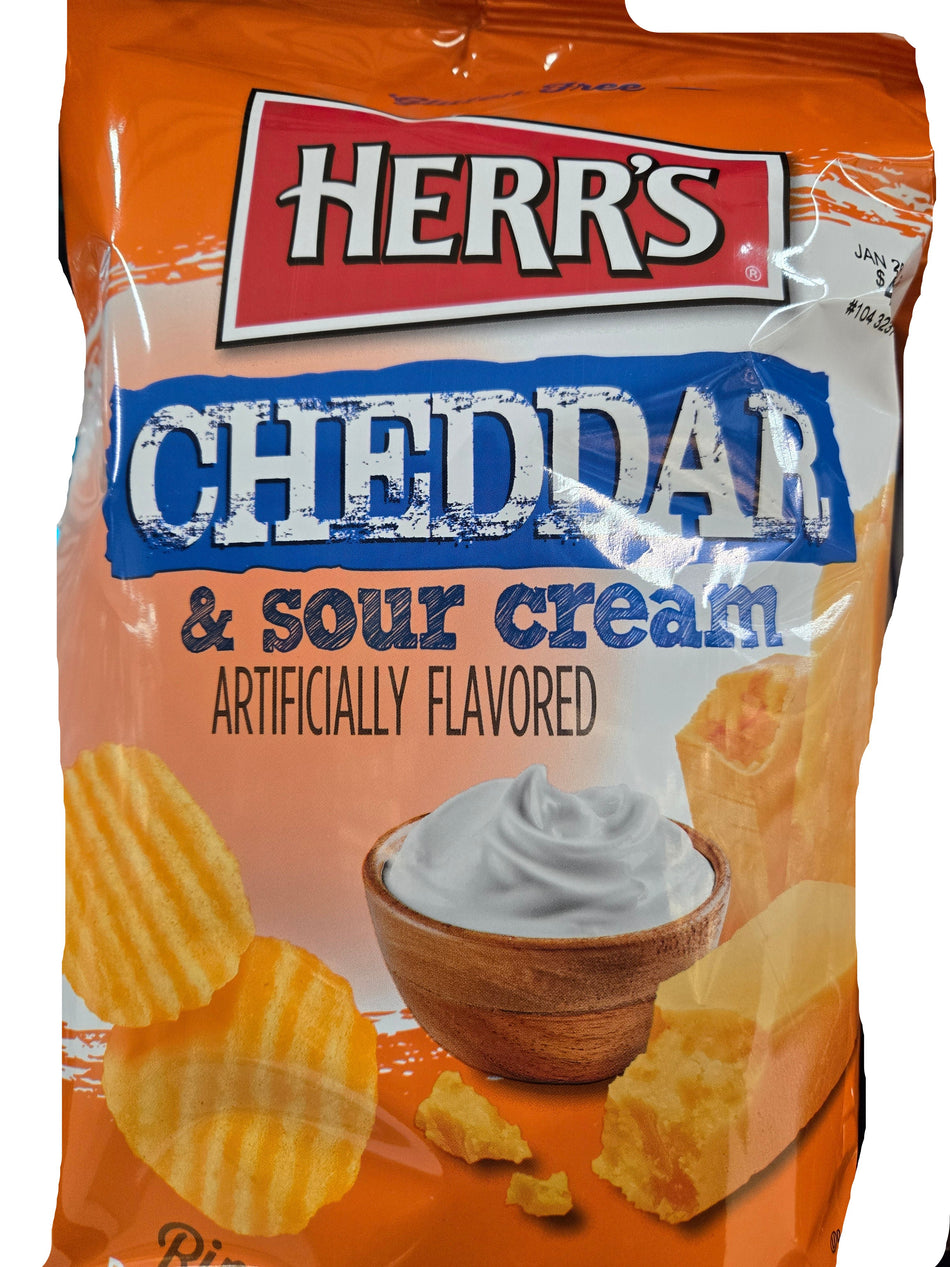 Herrs Cheddar & Sour Cream  Potato Chips