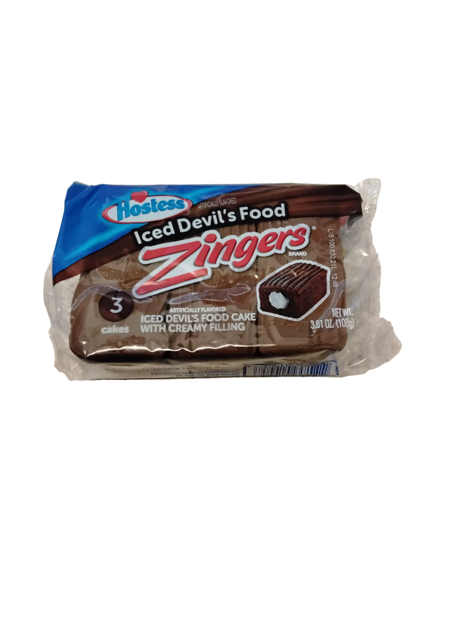 Hostess zingers iced devils food