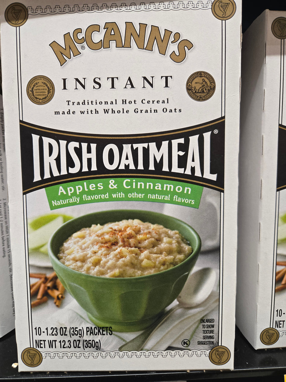 McCanns Apples & Cinnamon Instant Irish Oatmeal