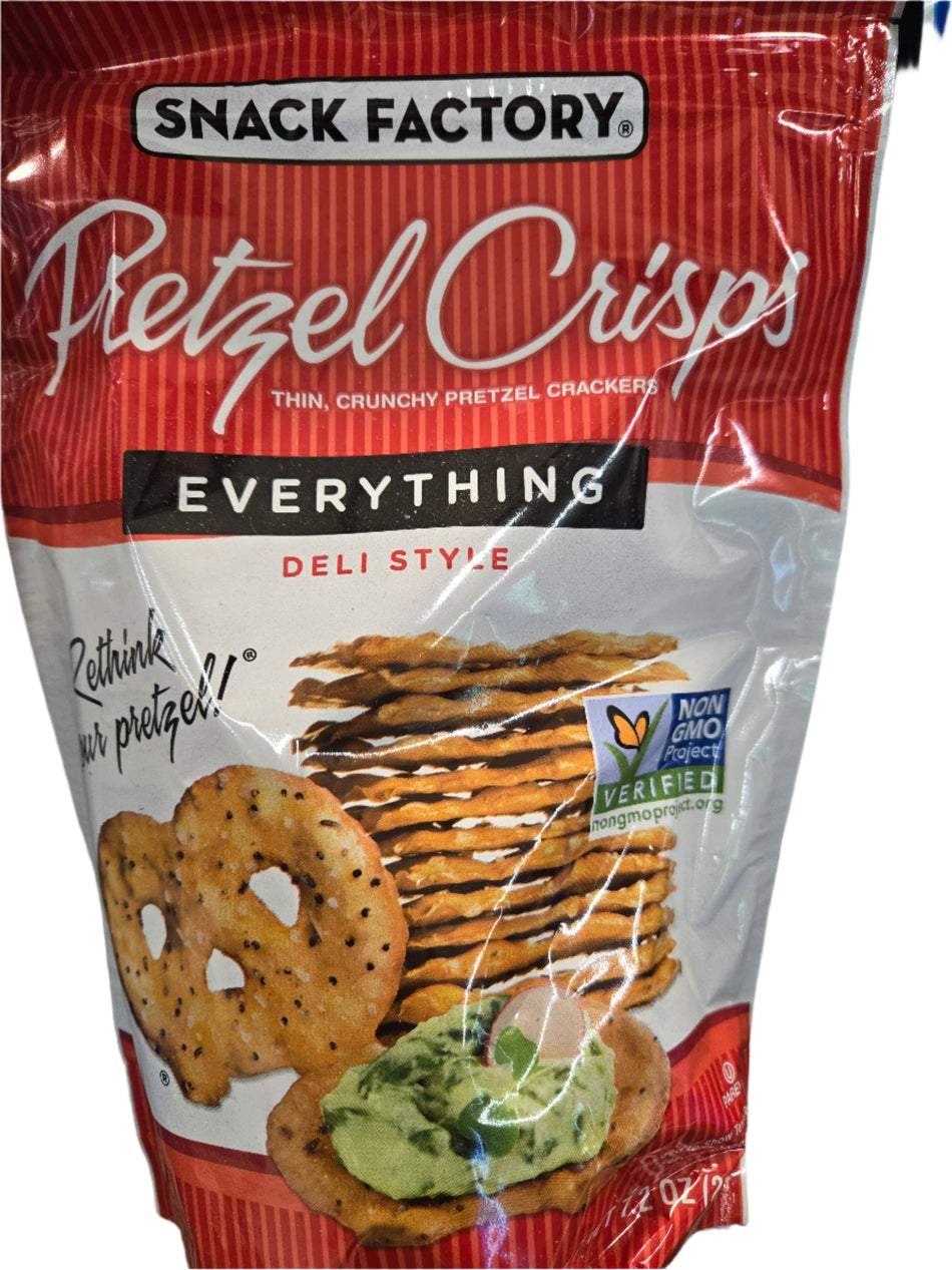 Snack Factory Everything Pretzel Crisps