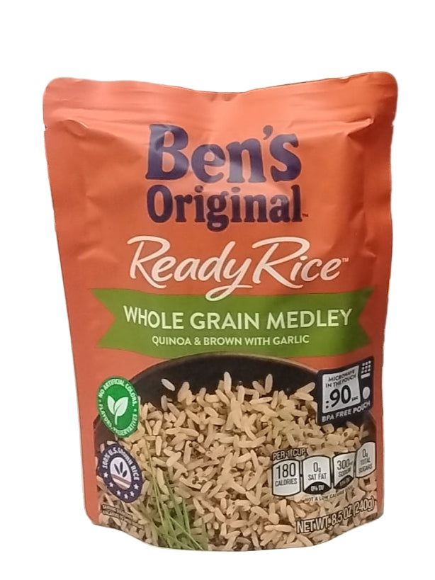 Whole grain medley quinoa & brown with garlic