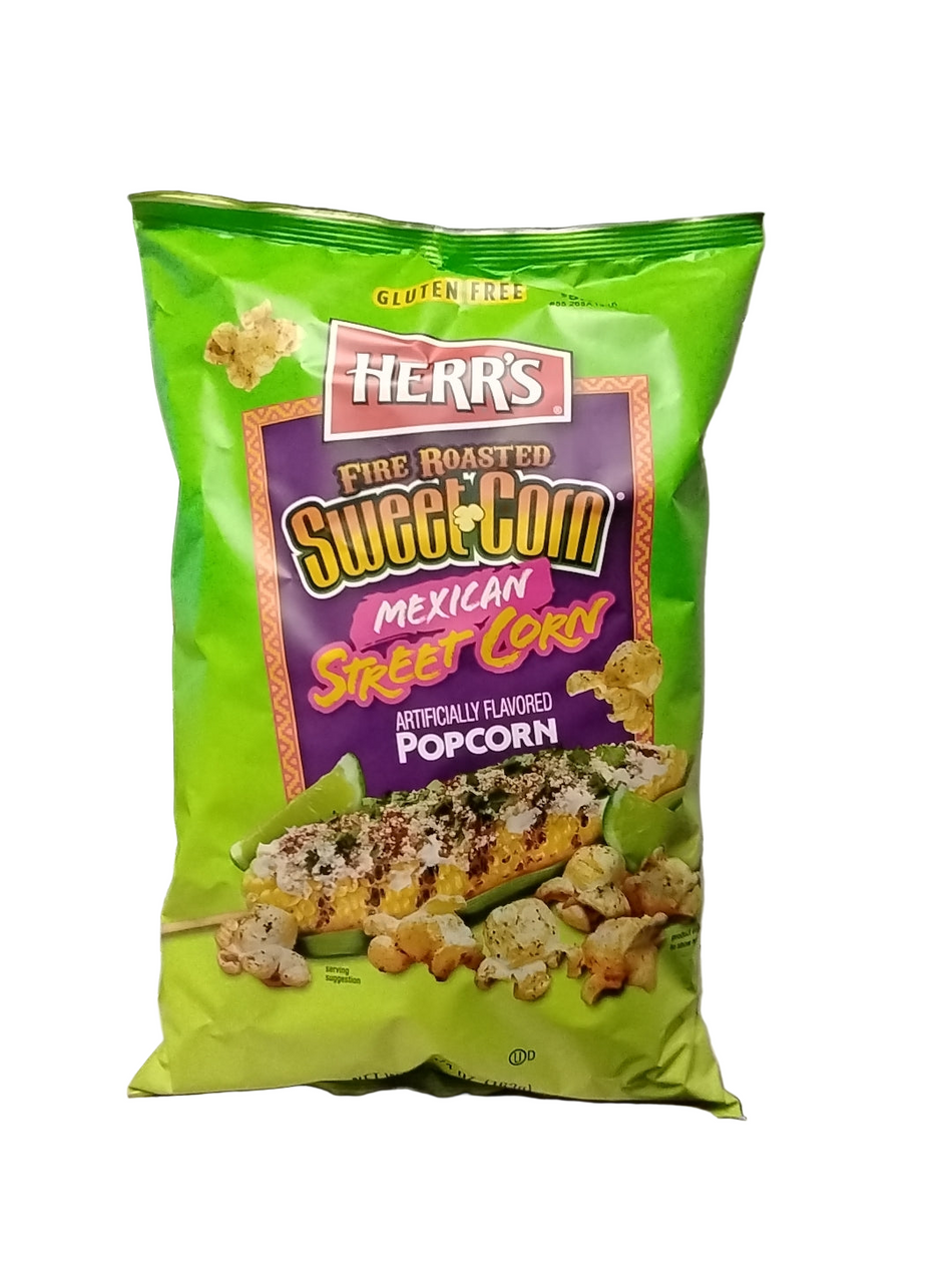 Herr's fire roasted sweet corn Mexican street corn gluten free