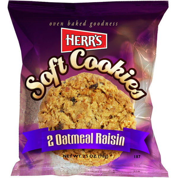 HERR'S SOFT COOKIES OATMEAL RAISIN