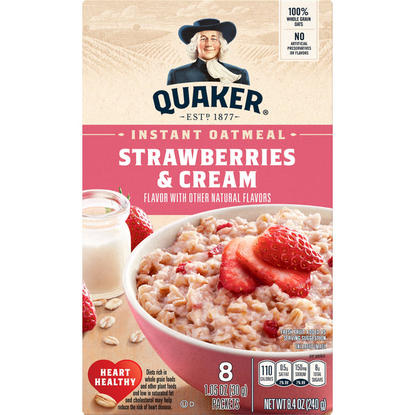 Quaker  Instant, Strawberries & Cream