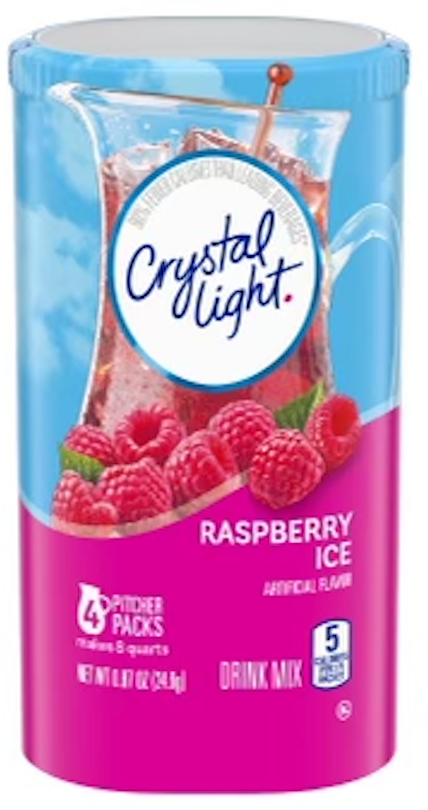 Crystal Lite - Raspberry Tea – Peters Market Inmate Delivery Services